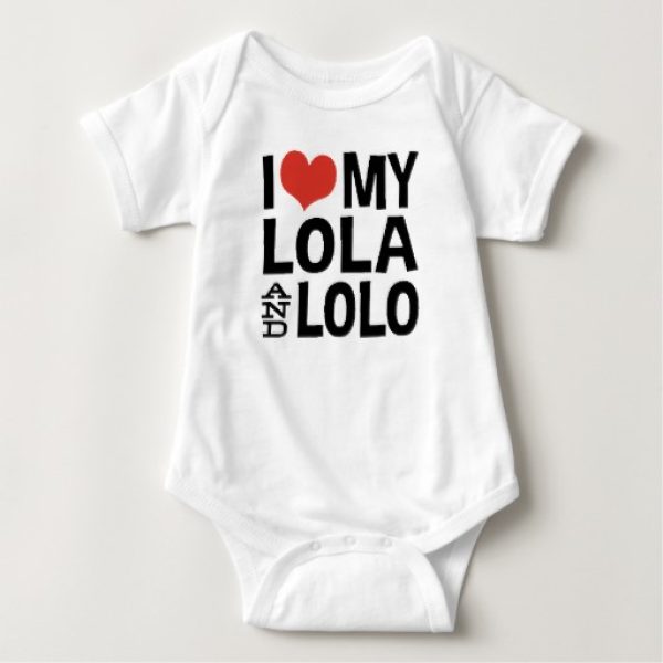 I ♥ My Lolo & Lola: Baby Bodysuit