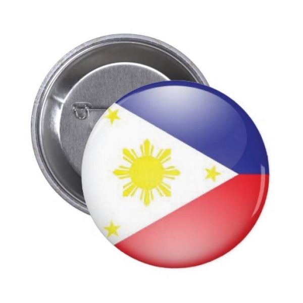 Philippine Flag (Round) Button