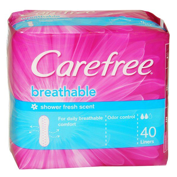 Carefree Breathable Pantyliners (Shower Fresh)