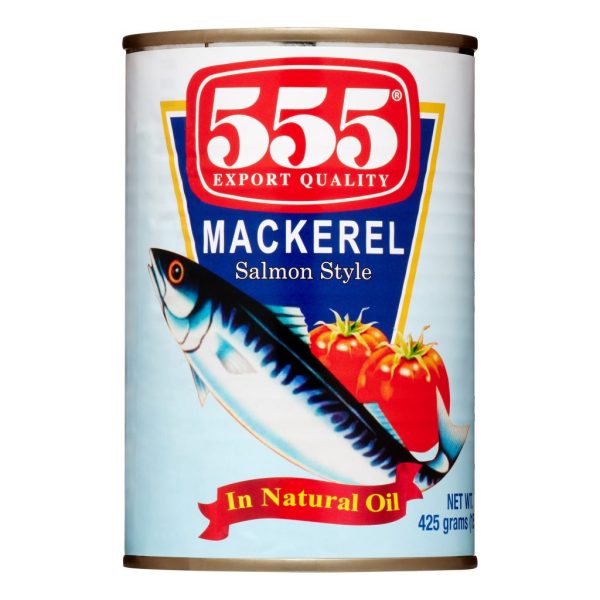 555 Mackerel in Natural Oil