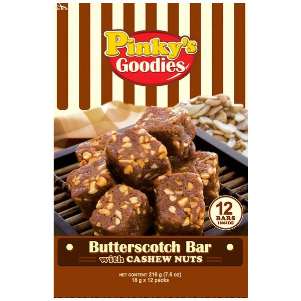 Butterscotch Bars with Cashew Nuts