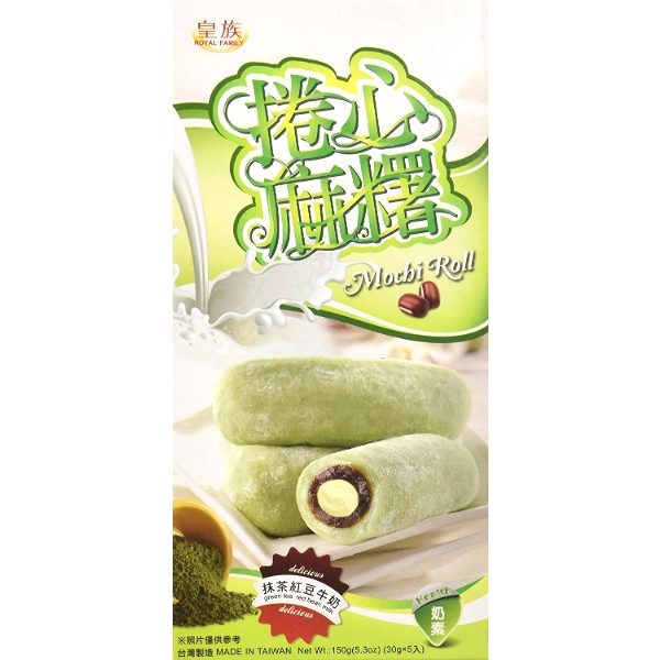 Mochi Roll (Green Tea, Red Bean)